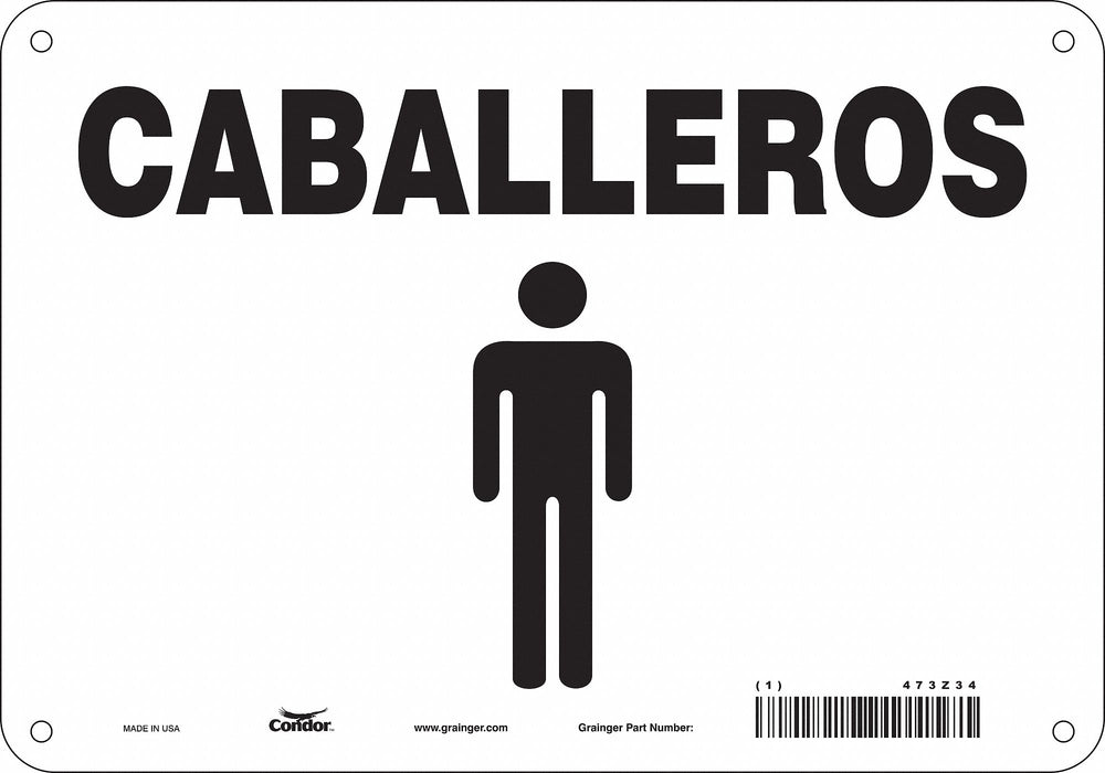 Safety Sign 7 in x 10 in Polyethylene