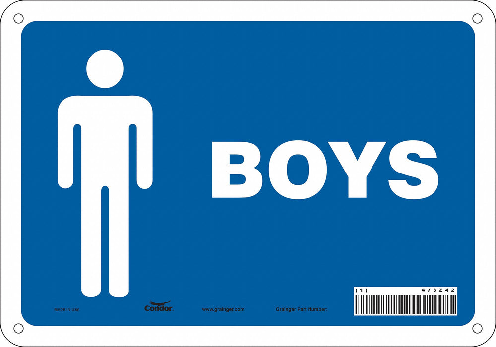 Safety Sign 7 in x 10 in Aluminum