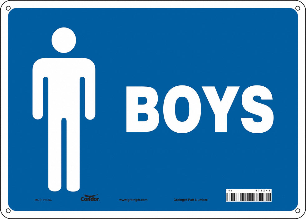 Safety Sign 10 in x 14 in Aluminum
