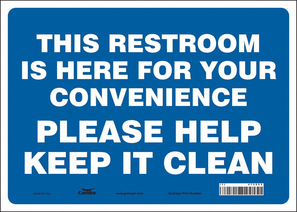 Safety Sign 10 in x 14 in Vinyl