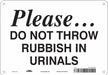 Safety Sign 7 in x 10 in Polyethylene