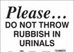 Safety Sign 10 in x 14 in Vinyl