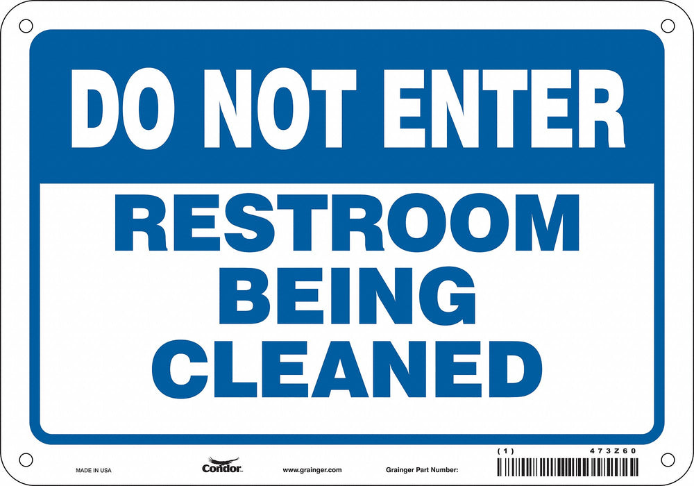Safety Sign 7 in x 10 in Aluminum