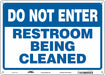 Safety Sign 10 in x 14 in Polyethylene