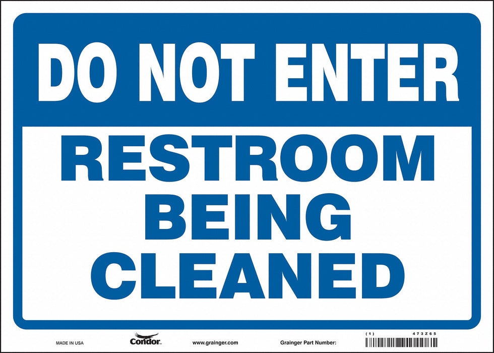 Safety Sign 10 in x 14 in Vinyl