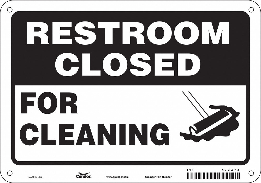Safety Sign 7 in x 10 in Aluminum
