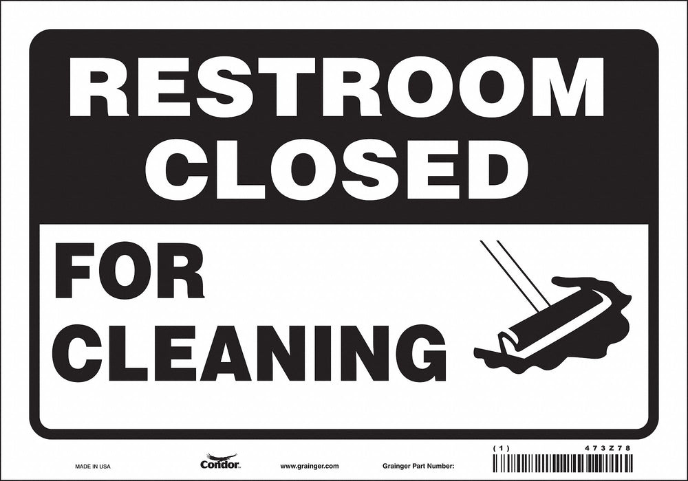 Safety Sign 7 in x 10 in Vinyl