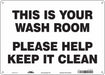 Safety Sign 10 in x 14 in Aluminum