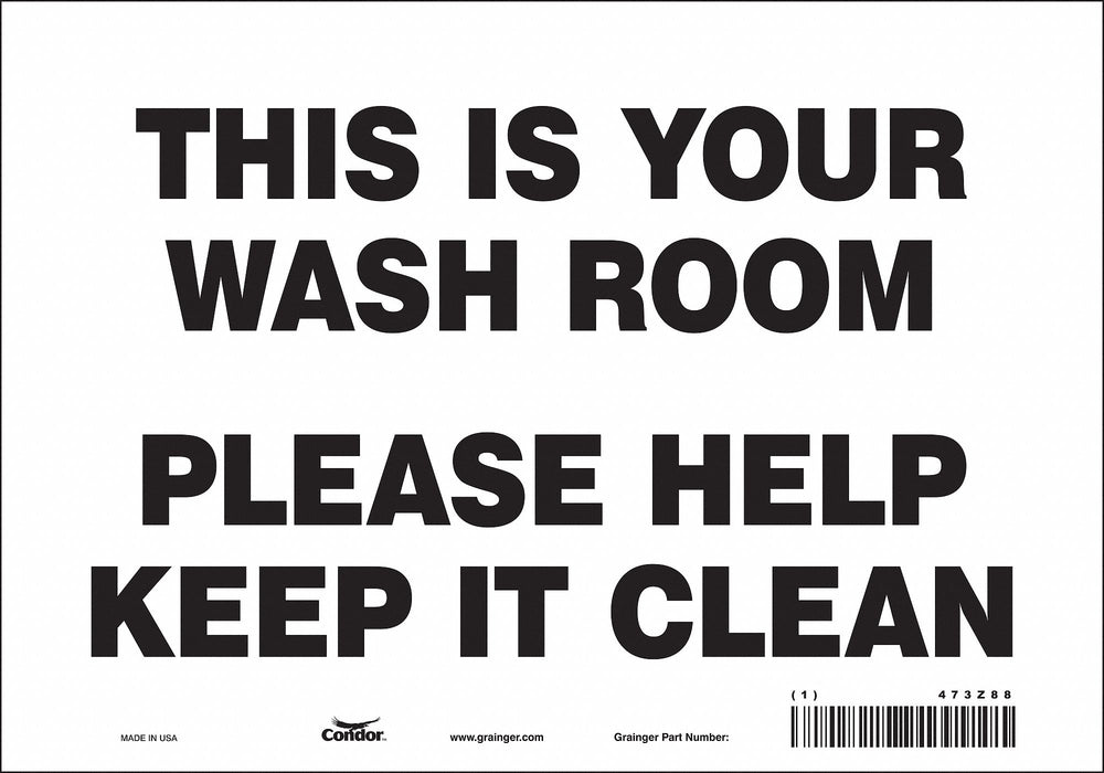 Safety Sign 7 in x 10 in Vinyl