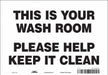 Safety Sign 7 in x 10 in Vinyl