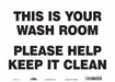 Safety Sign 10 in x 14 in Vinyl