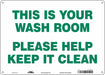 Safety Sign 10 in x 14 in Aluminum
