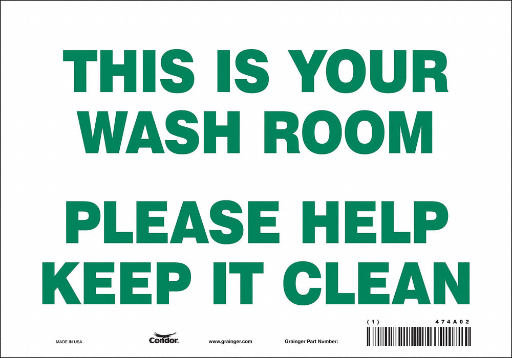 Safety Sign 7 in x 10 in Vinyl