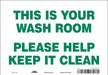 Safety Sign 7 in x 10 in Vinyl