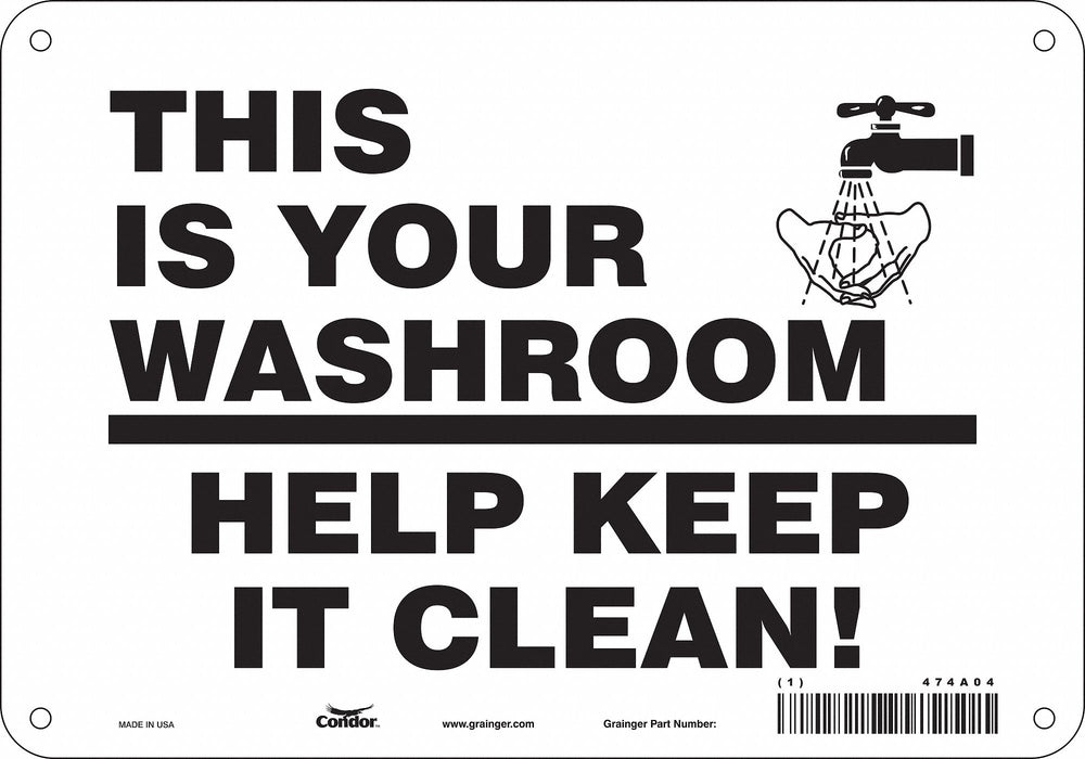 Safety Sign 7 in x 10 in Aluminum
