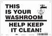 Safety Sign 7 in x 10 in Aluminum