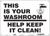 Safety Sign 10 in x 14 in Aluminum