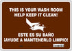 Safety Sign 10 in x 14 in Aluminum