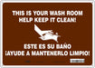 Safety Sign 10 in x 14 in Polyethylene
