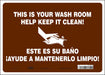 Safety Sign 10 in x 14 in Vinyl