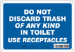 Safety Sign 7 in x 10 in Polyethylene