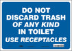 Safety Sign 10 in x 14 in Vinyl