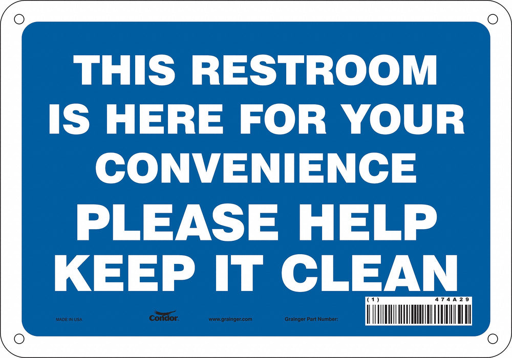 Safety Sign 7 in x 10 in Aluminum