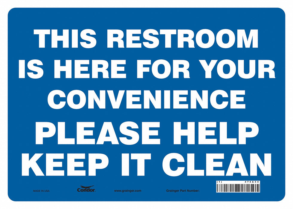 Safety Sign 10 in x 14 in Vinyl