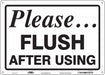 Safety Sign 10 in x 14 in Aluminum