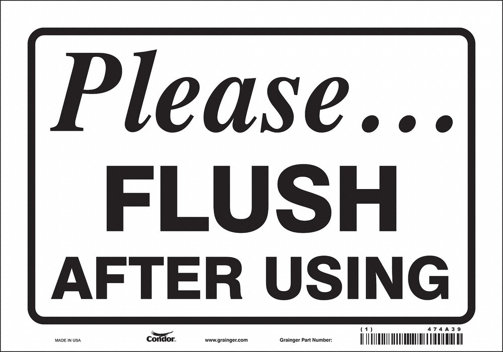 Safety Sign 7 in x 10 in Vinyl