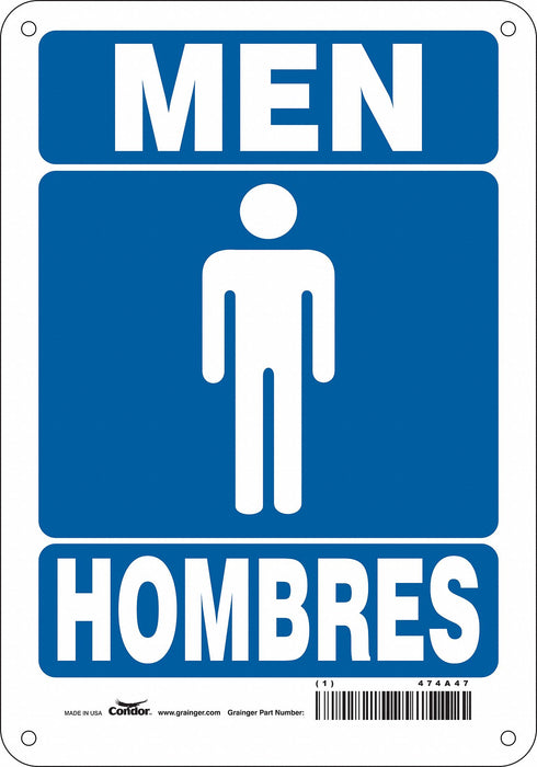 Safety Sign 10 in x 7 in Aluminum