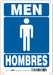Safety Sign 10 in x 7 in Aluminum