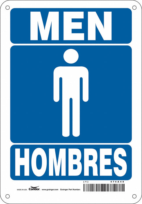Safety Sign 10 in x 7 in Polyethylene