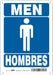 Safety Sign 10 in x 7 in Polyethylene