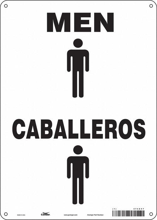 Safety Sign 14 in x 10 in Polyethylene