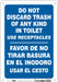 Safety Sign 10 in x 7 in Polyethylene
