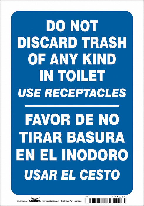 Safety Sign 10 in x 7 in Vinyl