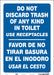 Safety Sign 14 in x 10 in Vinyl