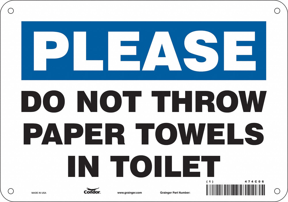 Safety Sign 7 in x 10 in Vinyl