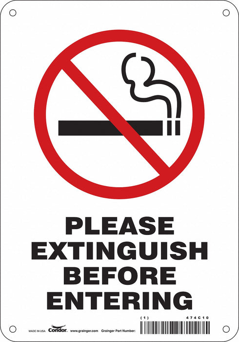 K1147 Safety Sign 10 in x 7 in Aluminum