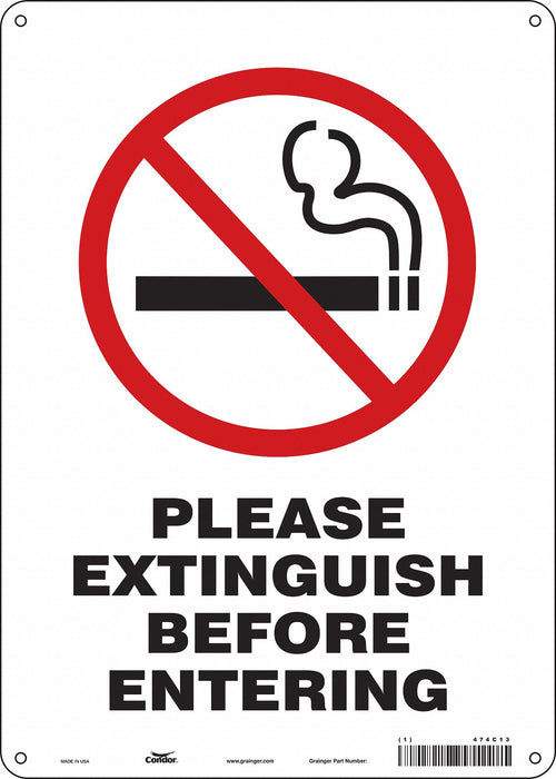 K1147 Safety Sign 14 in x 10 in Polyethylene