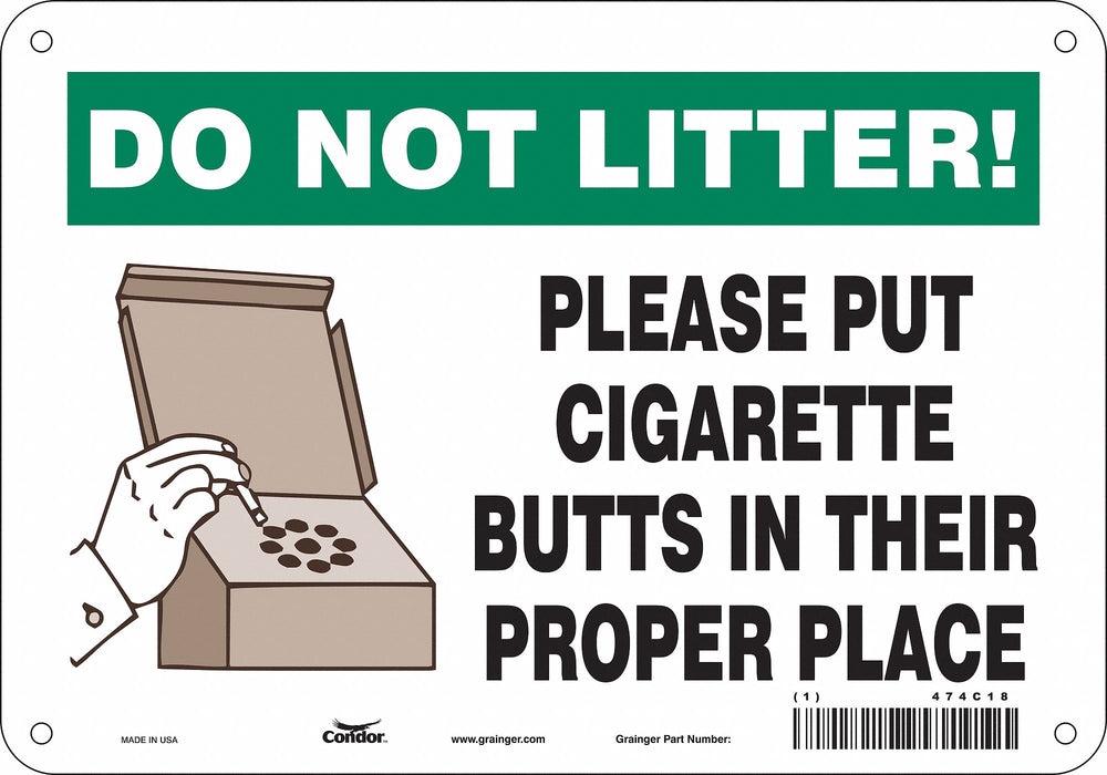 K1148 Safety Sign 7 inx10 in Polyethylene