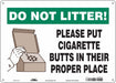 K1148 Safety Sign 10 inx14 in Polyethylene