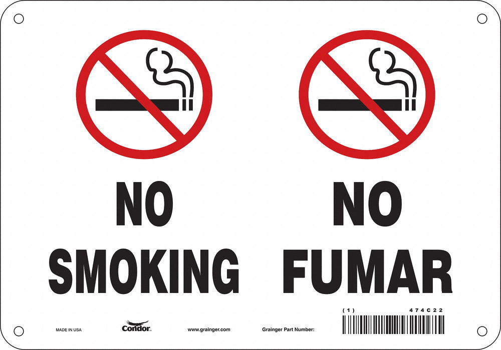 J7015 Safety Sign 10 Wx7 H 0.032 Thickness