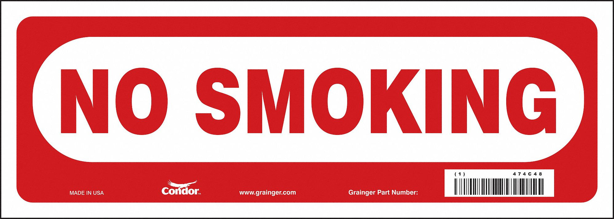 Safety Sign 5 in x 14 in Vinyl