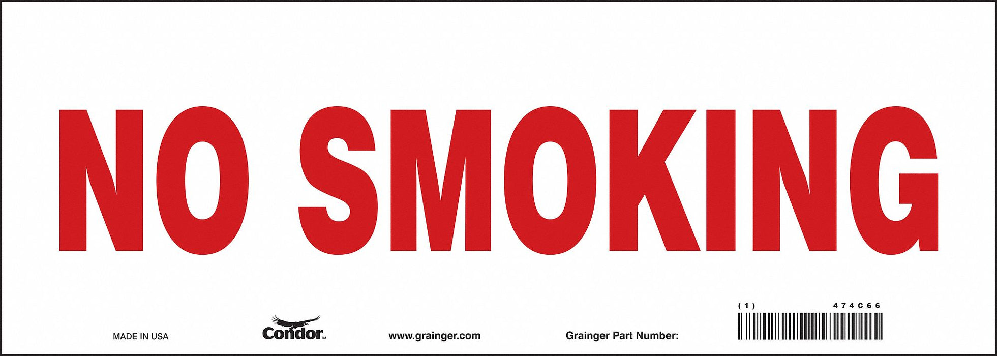 Safety Sign 5 in x 14 in Vinyl