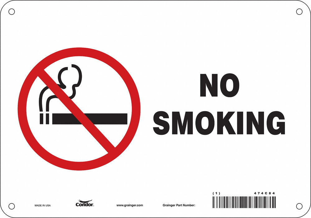Safety Sign 7 in x 10 in Aluminum