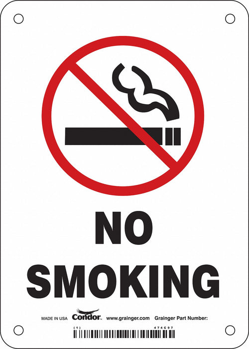 J7014 Safety Sign 7 in x 5 in Aluminum