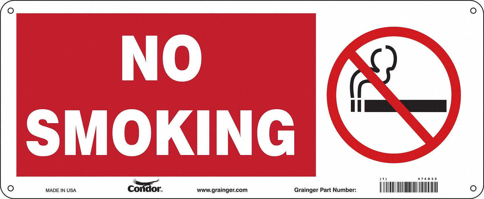 Safety Sign 7 in x 17 in Aluminum