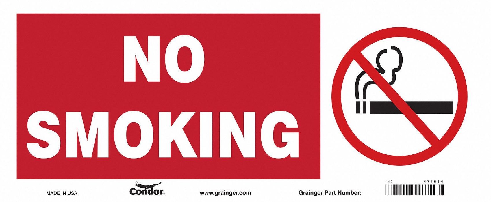 Safety Sign 7 in x 17 in Vinyl